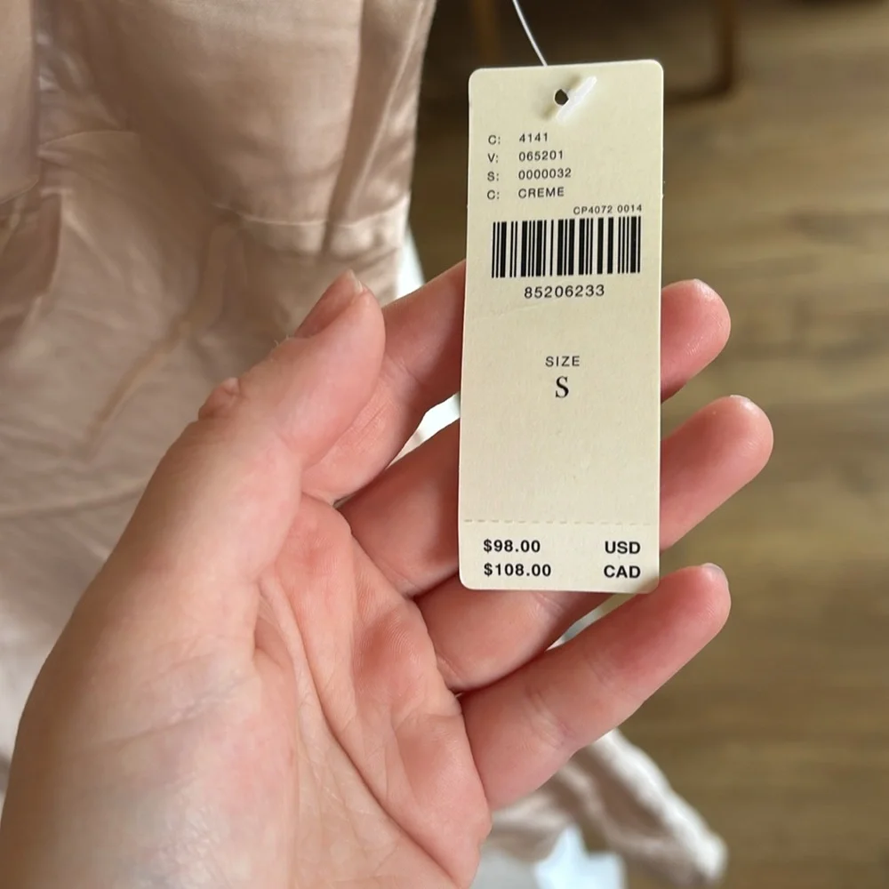 Anthropologie Satin Slip Dress - Picture 4 of 6